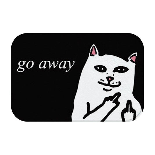 Rynx | Cartoon Cat Doormat "Go Away"