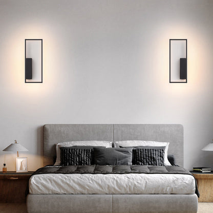 Rynx | Lineva LED Wall Light | Minimalist Rectangle Design | Silicone & Iron | Living Room Lighting