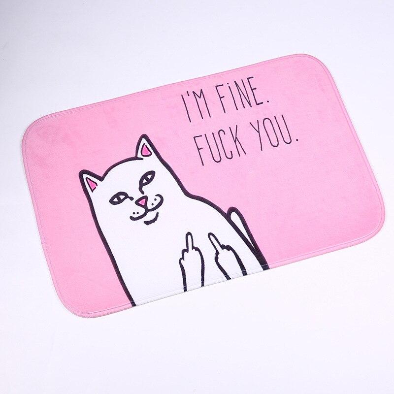Rynx | Cartoon Cat Doormat "Go Away"