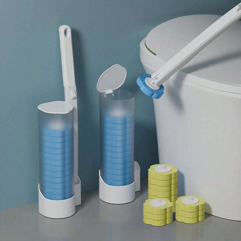 Rynx | Toilet Wall Kit, Disposable Toilet Cleaning System with 18 Refill Heads
