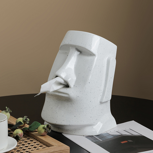 Rynx | StatueTissue - unusual Moai scarf holder for stylish spaces