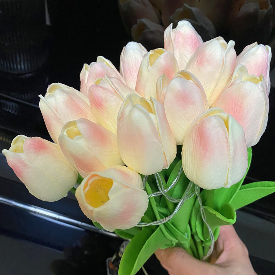 Rynx | Florina TulipGlow LED Table Lamp | Tiffany Style | Flower Decoration | 10/15 Light Design