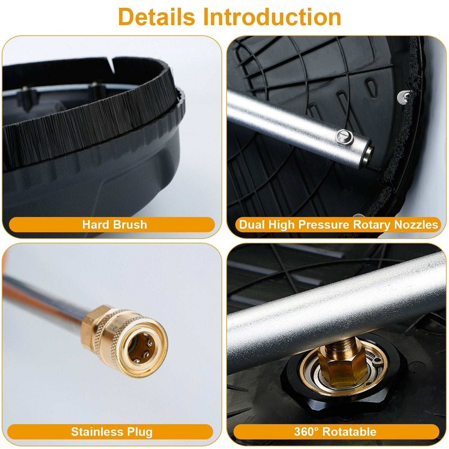 Rynx | 15" High Pressure Flat Surface Cleaner