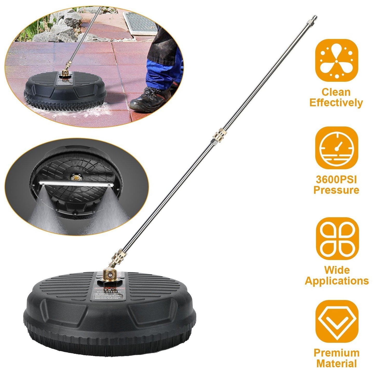 Rynx | 15" High Pressure Flat Surface Cleaner