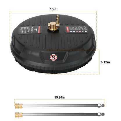 Rynx | 15" High Pressure Flat Surface Cleaner