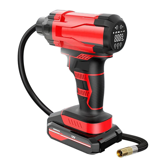 Rynx | 150 PSI 12V Portable Wireless Tire Pump 6000mAh Rechargeable with LED Light