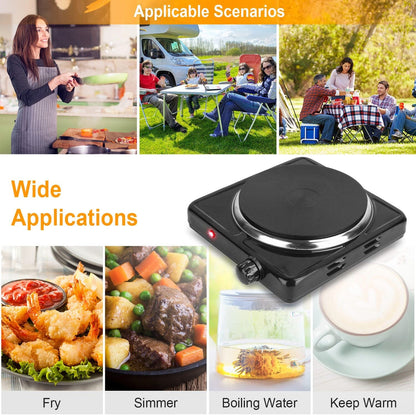 Rynx | 1500W Portable Hot Plate Cooker Countertop with Slip-Resistant Rubber