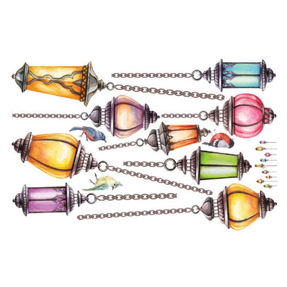 Rynx | Ceiling lamp Design PVC wall decals - Quick and easy home decoration for children's room