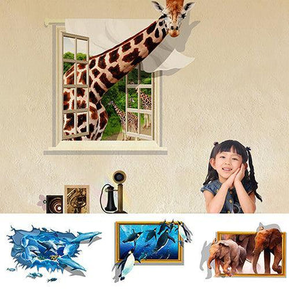 Rynx | Playful 3D Animal Wall Stickers - Fun and Removable Home Decor