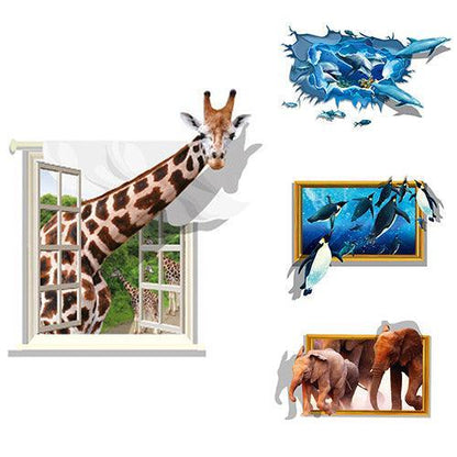 Rynx | Playful 3D Animal Wall Stickers - Fun and Removable Home Decor