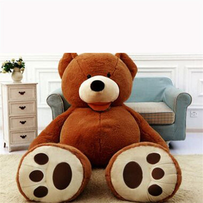RYNX | Giant Teddy Plush Bear Giant Soft Toys Leather Cover dark brown