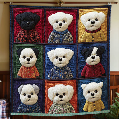 Rynx | Lovely Winter Bichon Quilted Blanket
