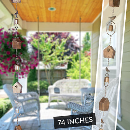 Rynx | Brass Finish Rain Chain