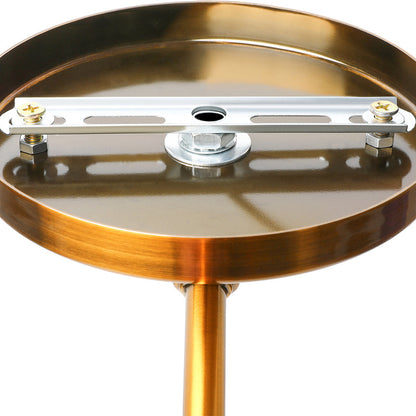 Rynx | Retro Dome Wall Lamp 1 Bulb Metal Wall Lighting with Swingarm in Brass/Chrome for Bathroom