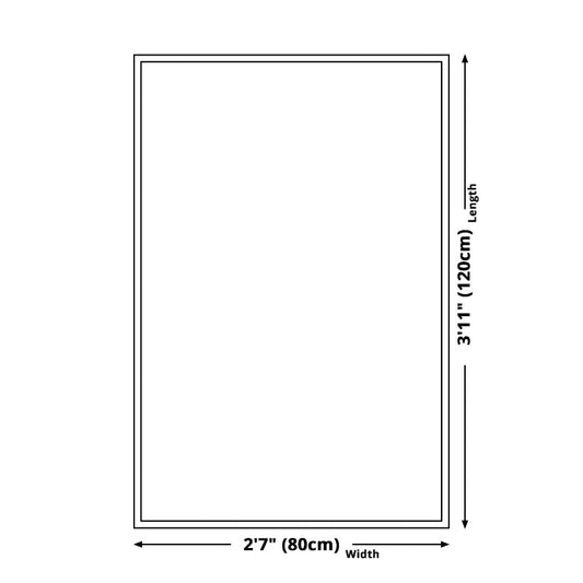Rynx | Black and White Bedroom Rug Modern Check Pattern Area Rug Polyester Washable Stain-Resistant Carpet