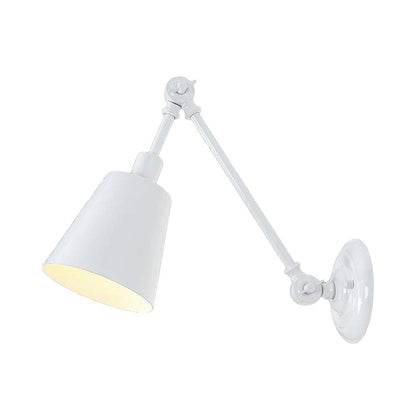 Rynx | 1 Light Metal Wall Lamp Contemporary Black/Rust Colored Tailored Bedroom Wall Lamp Sconces with Adjustable Arm