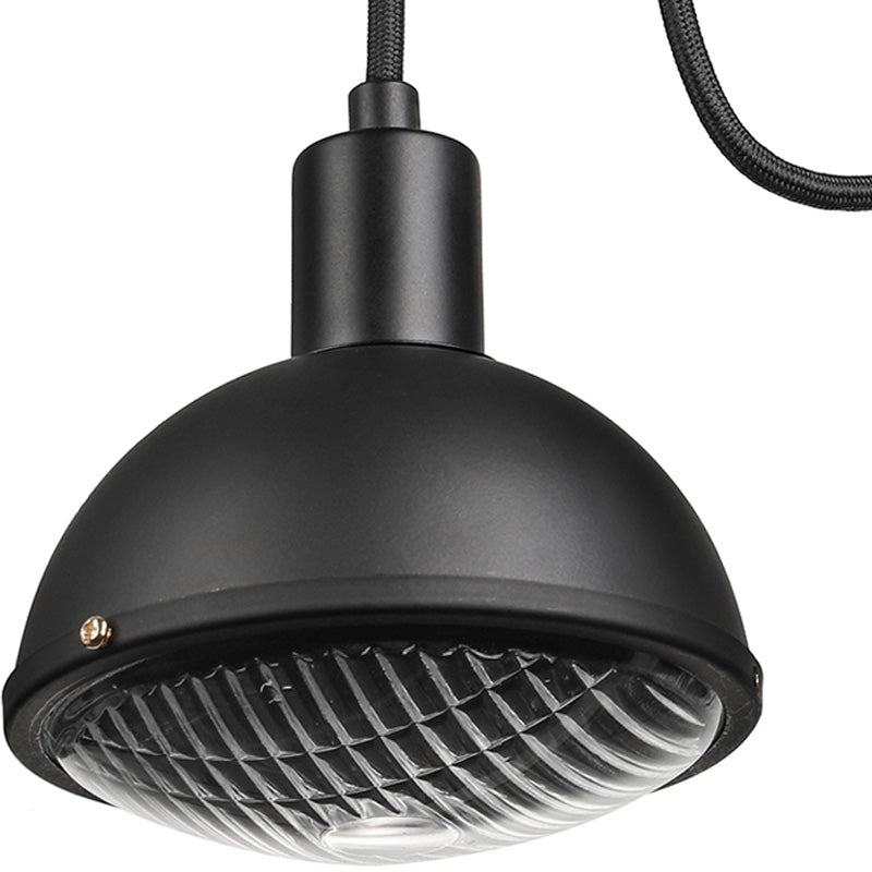 Rynx | 1 Light Wall Lighting Farm Bowl Shade Metallic Wall Lamp in Black for Dining Room