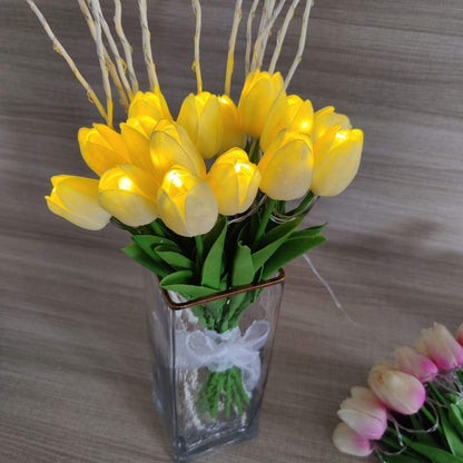 Rynx | Florina TulipGlow LED Table Lamp | Tiffany Style | Flower Decoration | 10/15 Light Design