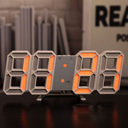 Rynx | LED-Digital Wall Clock - Temperature and Alarm