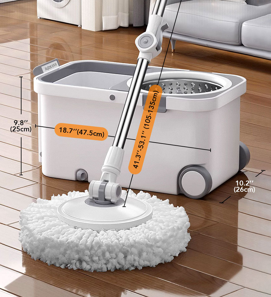 RYNX | 360° Rotatable Mop And Bucket Set With Wringing System F63