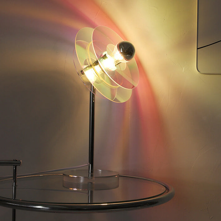 Rynx | AstroVibe Modern Acrylic Table Lamp | Space-Saucer Design | Unique | Mood Light | Home Decor