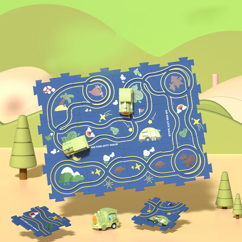 Rynx | Puzzle toy for children with rail vehicles