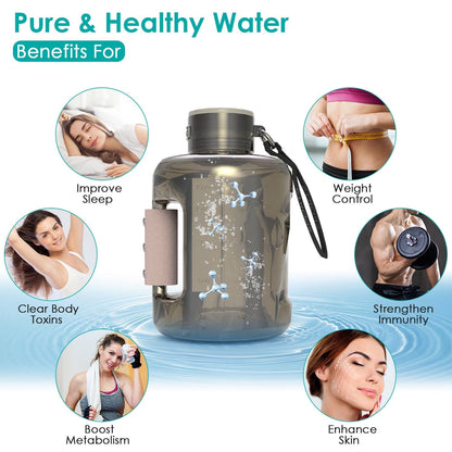 Rynx | 1.5L Large Capacity Portable Rechargeable Hydrogen Water Bottle 6 Min. Quick Electrolysis
