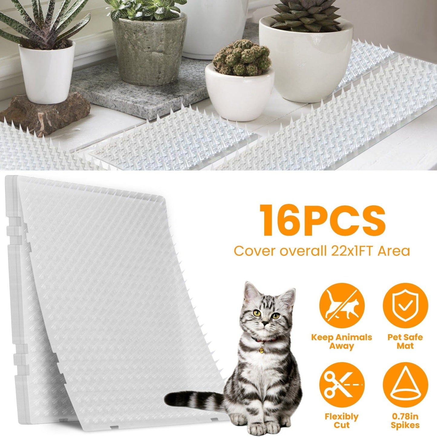 Rynx | 16-Piece: Intimidating Exercise Mats with Pins