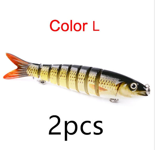 Rynx | Pike fishing lures Artificial Multi Jointed Sections Hard Bait Trolling Pike Carp Fishing Tools