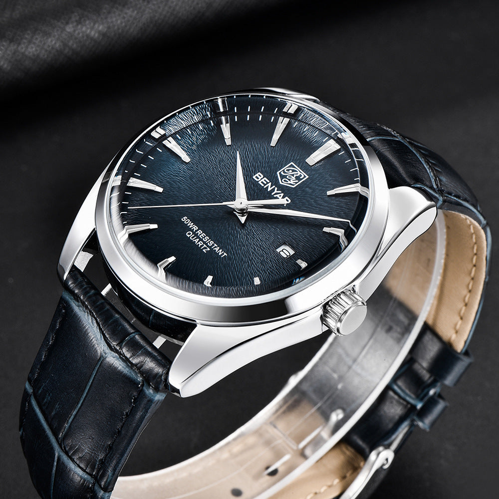 Rynx | Quartz Simple Tide Water-Resistant Business Leather Watch
