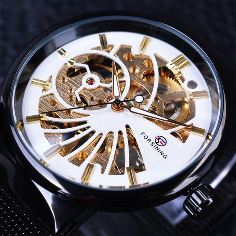 Rynx | Woven Mesh Belt Waterproof Manual Mechanical Watch