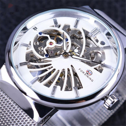 Rynx | Woven Mesh Belt Waterproof Manual Mechanical Watch