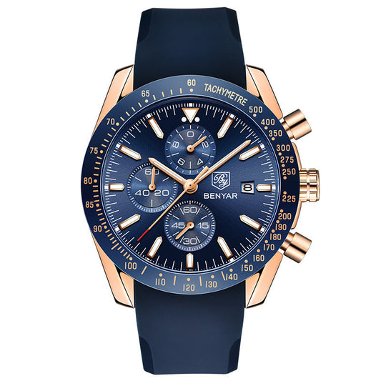 Rynx | Binya Popular Men's Quartz Watch Multifunctional Waterproof Sports Fashion Men's Watch