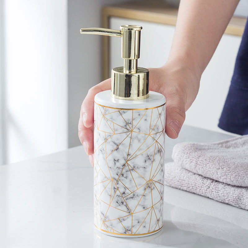Rynx | Ceramic Lotion and Shampoo Bottle Set