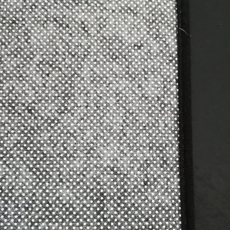 Rynx | Modern Living Room Rug in Grey Geometric Triangle Print Rug Polyester Stain-Resistant Area Rug