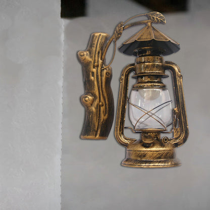 Rynx | Black/Bronze/Copper Kerosene Wall Lighting Coastal Clear Glass 1 Light Outdoor Wall Lamps Light