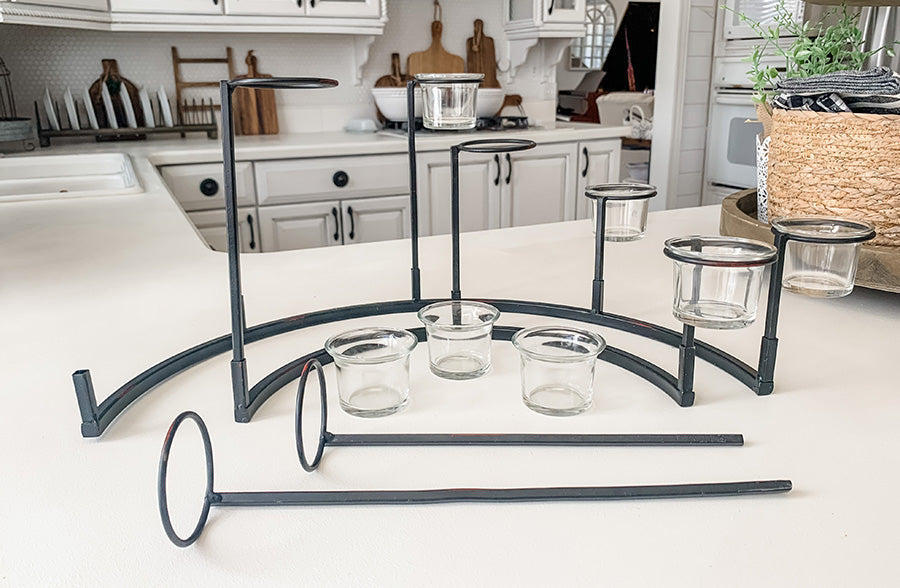 Rynx | Tiered tealight holder stand, set of 2