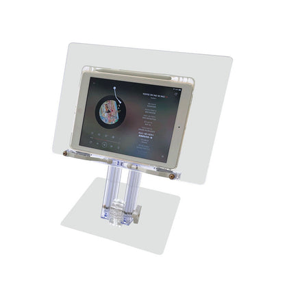 Rynx | 180° Upgrade Große Größe Rückziehbarer Acryl Transparenter Leseständer für iPad Tablet Halter