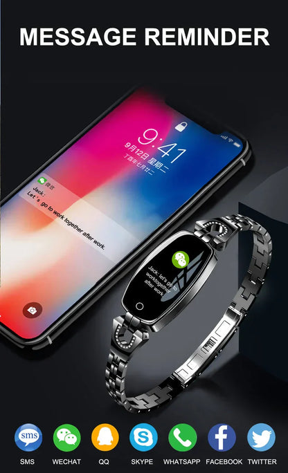RYNX | Smart Fitness Bracelet With Hr And Blood Pressure Monitor For Women