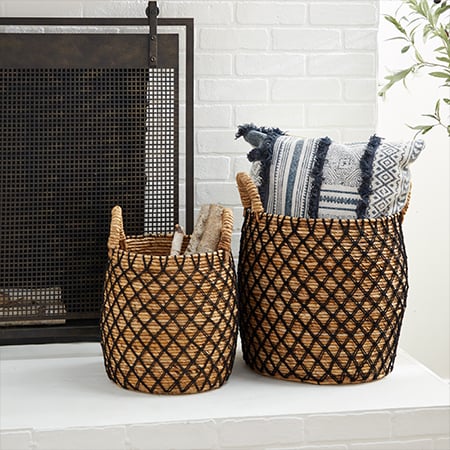 Rynx | Banana leaf willow basket, set of 2