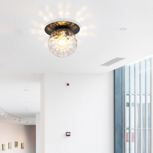 Rynx | GlobeLux 1-Light Ceiling Light | Modern Design | Clear or White Lampshade