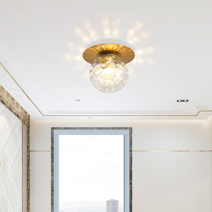 Rynx | GlobeLux 1-Light Ceiling Light | Modern Design | Clear or White Lampshade