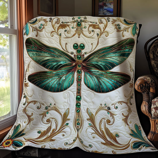 Rynx | Royal Green Dragonfly Quilt