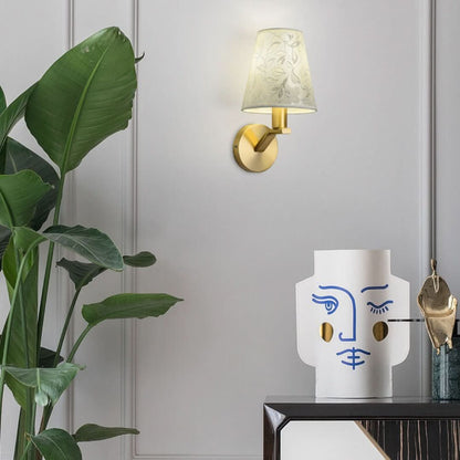 Rynx | Light Bloom - Modern Fabrics Dome Wall Lamp