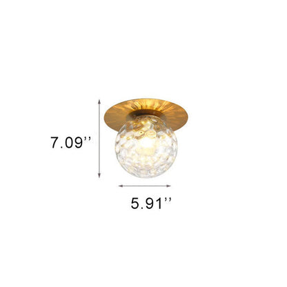 Rynx | GlobeLux 1-Light Ceiling Light | Modern Design | Clear or White Lampshade