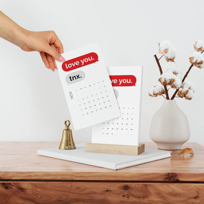 Rynx | Luxurious 2024 Eco-Friendly Custom Desk Calendar with Photo Features