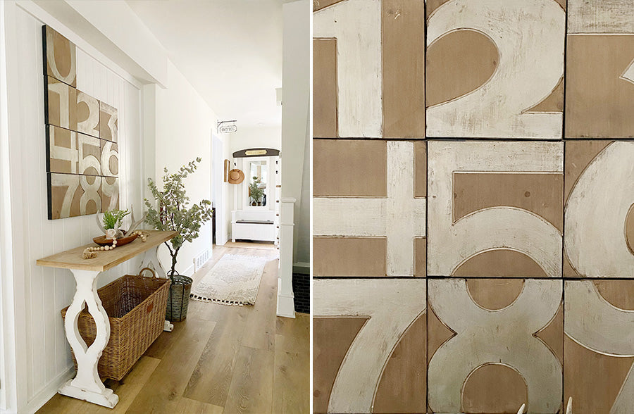 Rynx | Numbered wall tile decoration, set of 10