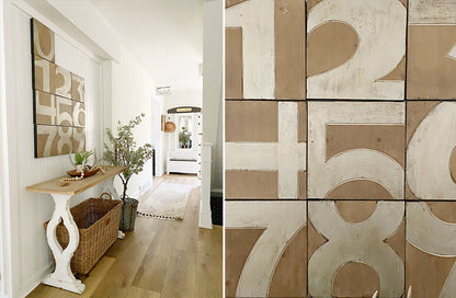 Rynx | Numbered wall tile decoration, set of 10