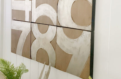 Rynx | Numbered wall tile decoration, set of 10