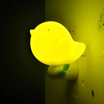 Rynx | Kindergarten Thick Bird Wall Light Plastic Candy Colors Socket LED Night Light